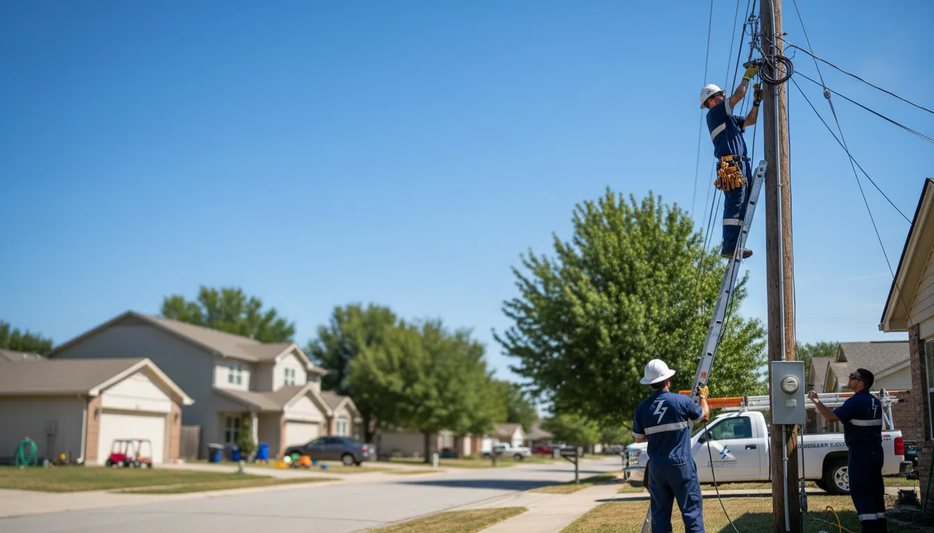 Residential electrician providing installation services in Uniontown, AR